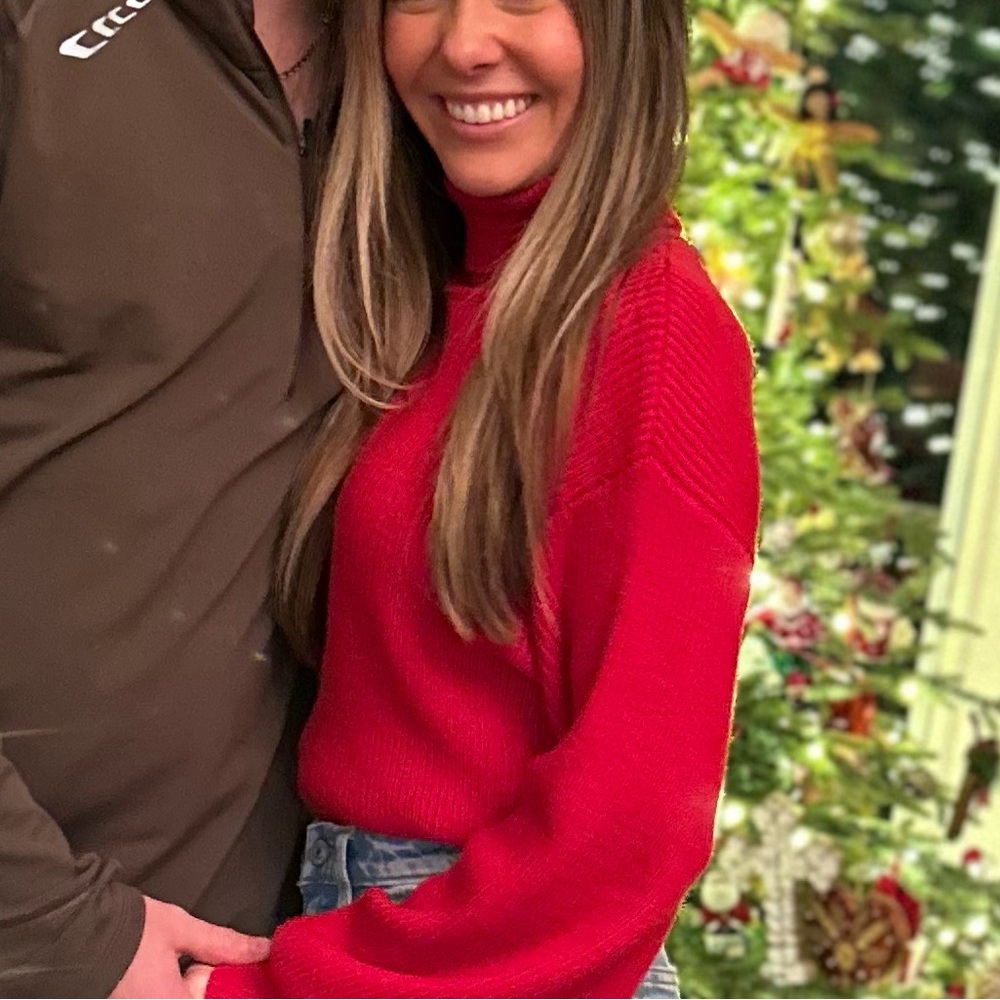 Red Turtleneck Sweater